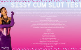 Sissy Cum Slut Test