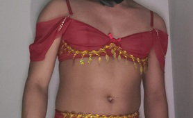 Sissy In Sexy Red Dress