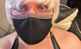 Sissy Slut Masha Wearing Blonde Wigs And Pink Sunglasses