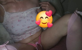 Oiled Up With My Pussy Out