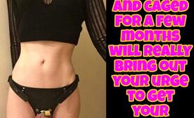Chastity Caged Sissy