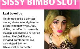 Bimbo Sissy Lexilovelips Exposure