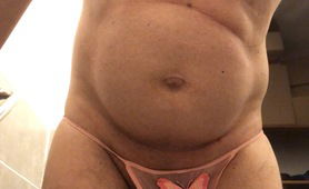 Pathetic Shaven Pig In Pink Panties