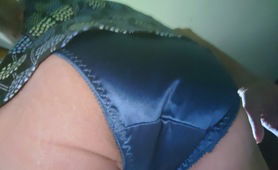 Bent Over In Blue Panties