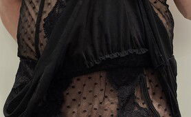 Pink Cage And Black Lingerie