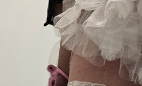 Sissy In Pink Chastity