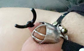 Chastity Cage With Sounding Toy