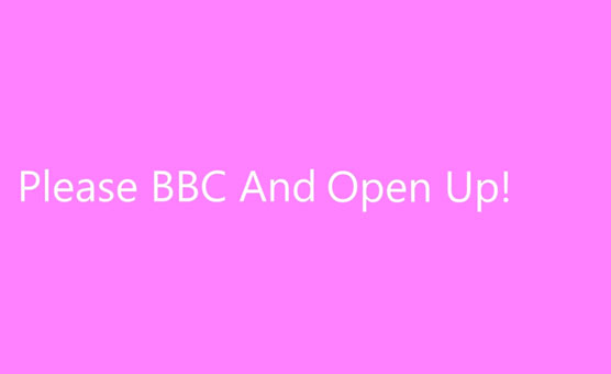 Please BBC Open Up
