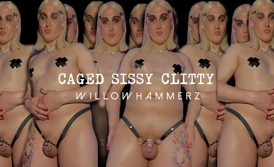 Caged Sissy Clitty