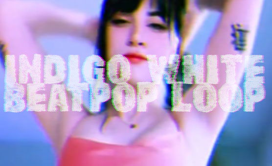 Indigo White Beatpop Loop