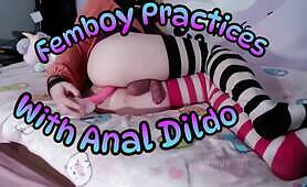 Femboy Practices With Anal Dildo - Teaser
