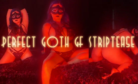 Perfect Goth GF Striptease - Copy My Dancing