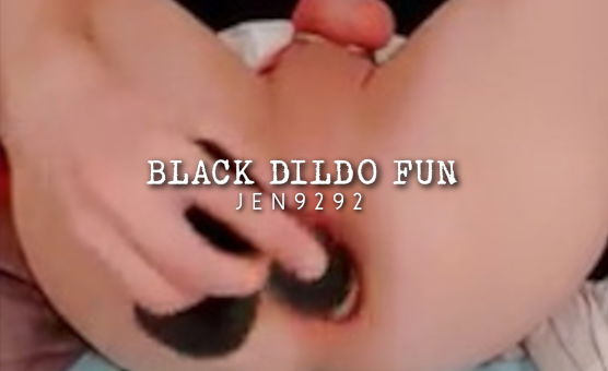 Black Dildo Fun