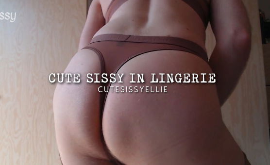 Cute Sissy In Lingerie