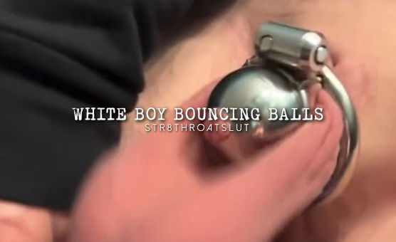 White Boy Bouncing Balls