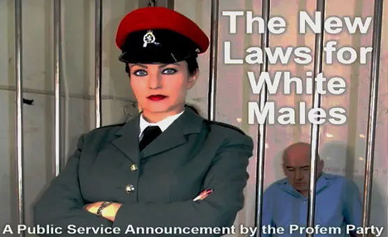 New Laws For White Males A Public Service Announcement