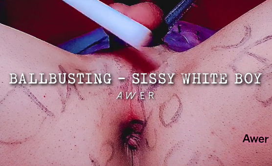 Ballbusting - Sissy White Boy