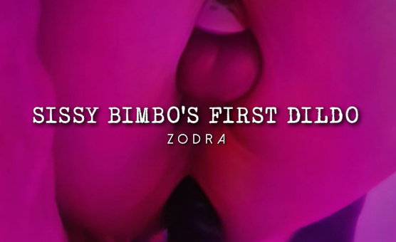 Sissy Bimbos First Dildo