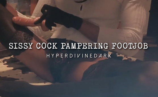 Sissy Cock Pampering Footjob