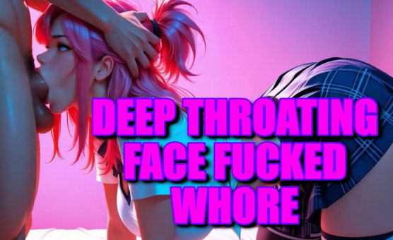 Deep Throating Face Fucked Whore