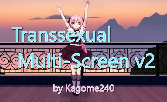 Transsexual Multiscreen - Shemale Gooning Overload V2