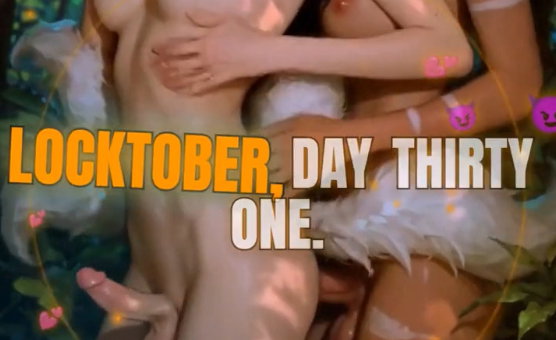 Locktober Day 31 Sissy Cage Filled Raw - Vertical