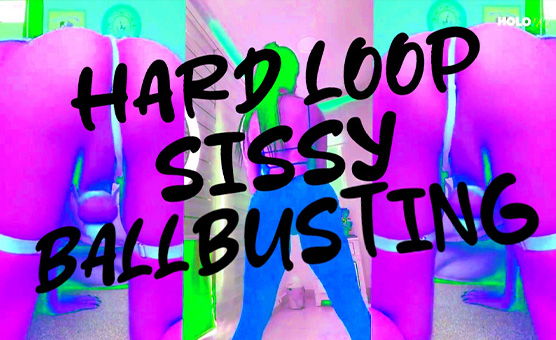 Hard Loop Sissy Ballbusting